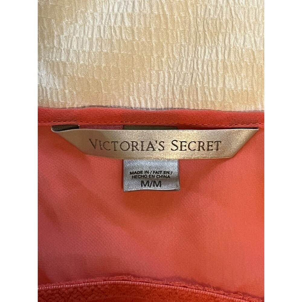 Victoria's Secret Babydoll Chamise Lingerie Y2K Sheer Size Medium Pink Coral - Picture 3 of 6